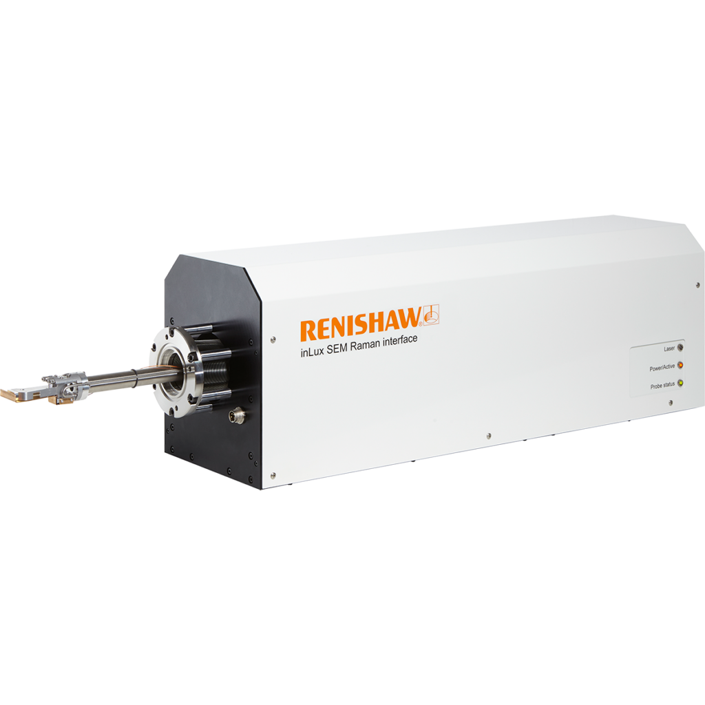Renishaw inLux SEM Raman interface system, enhancing material analysis for combined Raman and SEM applications.
